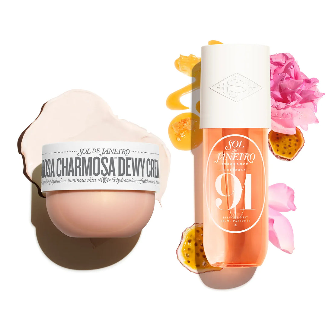 rosa cream and cheirosa 91 perfume mist bundle render